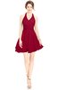 ColsBM Amaris Scooter Luxury Fit-n-Flare V-neck Knee Length Ruching Bridesmaid Dresses