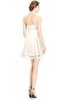 ColsBM Amaris Whisper White Luxury Fit-n-Flare V-neck Knee Length Ruching Bridesmaid Dresses