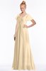 ColsBM Ellen Marzipan Modern A-line V-neck Short Sleeve Zip up Floor Length Bridesmaid Dresses