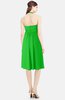 ColsBM Amya Classic Green Glamorous Sleeveless Zip up Chiffon Knee Length Bridesmaid Dresses