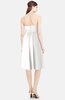 ColsBM Amya Cloud White Glamorous Sleeveless Zip up Chiffon Knee Length Bridesmaid Dresses