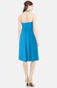 ColsBM Amya Cornflower Blue Glamorous Sleeveless Zip up Chiffon Knee Length Bridesmaid Dresses