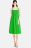 ColsBM Amya Jasmine Green Glamorous Sleeveless Zip up Chiffon Knee Length Bridesmaid Dresses