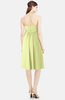ColsBM Amya Lime Green Glamorous Sleeveless Zip up Chiffon Knee Length Bridesmaid Dresses