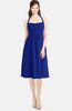 ColsBM Amya Nautical Blue Glamorous Sleeveless Zip up Chiffon Knee Length Bridesmaid Dresses