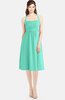 ColsBM Amya Seafoam Green Glamorous Sleeveless Zip up Chiffon Knee Length Bridesmaid Dresses