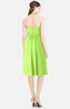 ColsBM Amya Sharp Green Glamorous Sleeveless Zip up Chiffon Knee Length Bridesmaid Dresses