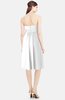ColsBM Amya White Glamorous Sleeveless Zip up Chiffon Knee Length Bridesmaid Dresses