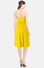 ColsBM Amya Yellow Glamorous Sleeveless Zip up Chiffon Knee Length Bridesmaid Dresses