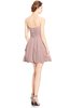ColsBM Jordynn Blush Pink Glamorous Fit-n-Flare Zip up Knee Length Ruching Bridesmaid Dresses