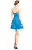 ColsBM Jordynn Cornflower Blue Glamorous Fit-n-Flare Zip up Knee Length Ruching Bridesmaid Dresses
