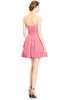 ColsBM Jordynn Watermelon Glamorous Fit-n-Flare Zip up Knee Length Ruching Bridesmaid Dresses