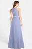 ColsBM Leah Blue Heron Luxury A-line Sleeveless Zip up Chiffon Floor Length Bridesmaid Dresses