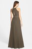 ColsBM Leah Carafe Brown Luxury A-line Sleeveless Zip up Chiffon Floor Length Bridesmaid Dresses