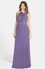 ColsBM Leah Chalk Violet Luxury A-line Sleeveless Zip up Chiffon Floor Length Bridesmaid Dresses