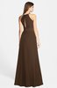 ColsBM Leah Chocolate Brown Luxury A-line Sleeveless Zip up Chiffon Floor Length Bridesmaid Dresses
