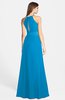 ColsBM Leah Cornflower Blue Luxury A-line Sleeveless Zip up Chiffon Floor Length Bridesmaid Dresses