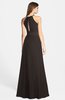 ColsBM Leah Fudge Brown Luxury A-line Sleeveless Zip up Chiffon Floor Length Bridesmaid Dresses