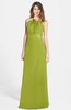 ColsBM Leah Green Oasis Luxury A-line Sleeveless Zip up Chiffon Floor Length Bridesmaid Dresses