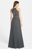 ColsBM Leah Grey Luxury A-line Sleeveless Zip up Chiffon Floor Length Bridesmaid Dresses