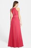 ColsBM Leah Guava Luxury A-line Sleeveless Zip up Chiffon Floor Length Bridesmaid Dresses
