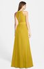 ColsBM Leah Lemon Curry Luxury A-line Sleeveless Zip up Chiffon Floor Length Bridesmaid Dresses