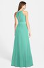 ColsBM Leah Mint Green Luxury A-line Sleeveless Zip up Chiffon Floor Length Bridesmaid Dresses