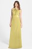 ColsBM Leah Misted Yellow Luxury A-line Sleeveless Zip up Chiffon Floor Length Bridesmaid Dresses