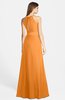 ColsBM Leah Orange Luxury A-line Sleeveless Zip up Chiffon Floor Length Bridesmaid Dresses