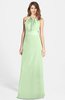 ColsBM Leah Pale Green Luxury A-line Sleeveless Zip up Chiffon Floor Length Bridesmaid Dresses