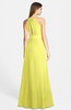 ColsBM Leah Pale Yellow Luxury A-line Sleeveless Zip up Chiffon Floor Length Bridesmaid Dresses