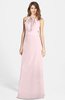 ColsBM Leah Petal Pink Luxury A-line Sleeveless Zip up Chiffon Floor Length Bridesmaid Dresses