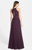 ColsBM Leah Plum Luxury A-line Sleeveless Zip up Chiffon Floor Length Bridesmaid Dresses