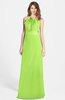 ColsBM Leah Sharp Green Luxury A-line Sleeveless Zip up Chiffon Floor Length Bridesmaid Dresses