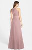 ColsBM Leah Silver Pink Luxury A-line Sleeveless Zip up Chiffon Floor Length Bridesmaid Dresses