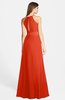 ColsBM Leah Tangerine Tango Luxury A-line Sleeveless Zip up Chiffon Floor Length Bridesmaid Dresses