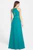 ColsBM Leah Teal Luxury A-line Sleeveless Zip up Chiffon Floor Length Bridesmaid Dresses