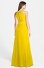 ColsBM Leah Yellow Luxury A-line Sleeveless Zip up Chiffon Floor Length Bridesmaid Dresses
