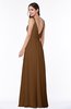ColsBM Sariah Brown Elegant Fit-n-Flare Zip up Chiffon Floor Length Bridesmaid Dresses