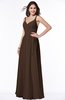 ColsBM Sariah Copper Elegant Fit-n-Flare Zip up Chiffon Floor Length Bridesmaid Dresses