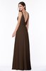ColsBM Sariah Copper Elegant Fit-n-Flare Zip up Chiffon Floor Length Bridesmaid Dresses