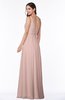 ColsBM Sariah Dusty Rose Elegant Fit-n-Flare Zip up Chiffon Floor Length Bridesmaid Dresses