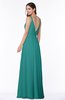 ColsBM Sariah Emerald Green Elegant Fit-n-Flare Zip up Chiffon Floor Length Bridesmaid Dresses