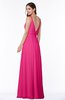 ColsBM Sariah Fandango Pink Elegant Fit-n-Flare Zip up Chiffon Floor Length Bridesmaid Dresses