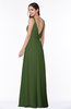 ColsBM Sariah Garden Green Elegant Fit-n-Flare Zip up Chiffon Floor Length Bridesmaid Dresses