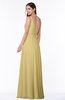 ColsBM Sariah Gold Elegant Fit-n-Flare Zip up Chiffon Floor Length Bridesmaid Dresses