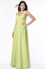 ColsBM Sariah Lime Green Elegant Fit-n-Flare Zip up Chiffon Floor Length Bridesmaid Dresses
