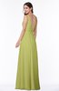 ColsBM Sariah Linden Green Elegant Fit-n-Flare Zip up Chiffon Floor Length Bridesmaid Dresses