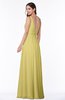ColsBM Sariah Misted Yellow Elegant Fit-n-Flare Zip up Chiffon Floor Length Bridesmaid Dresses