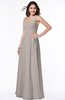 ColsBM Sariah Mushroom Elegant Fit-n-Flare Zip up Chiffon Floor Length Bridesmaid Dresses